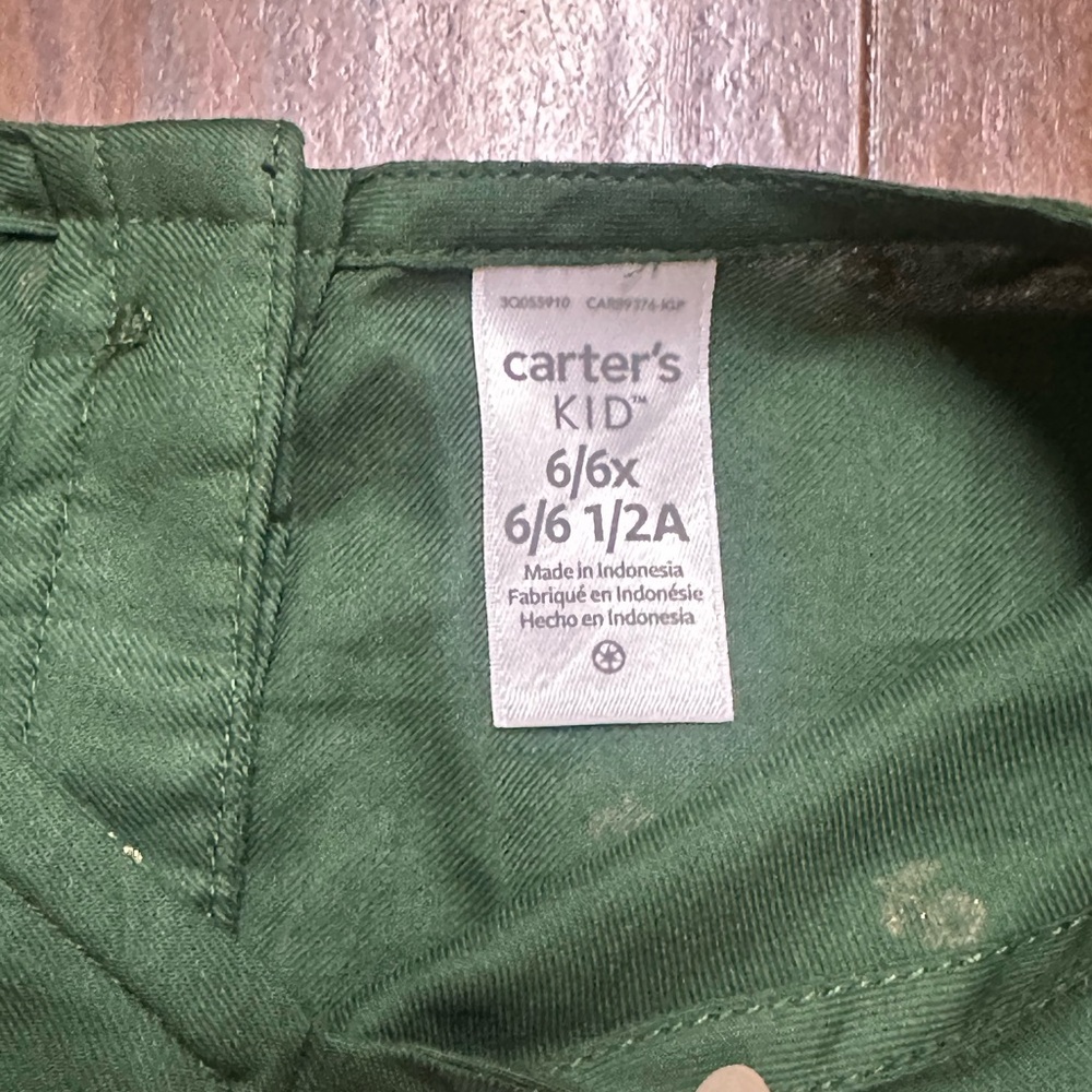 Carter's Forest Green Ruffle Dress - Picture 4 of 4